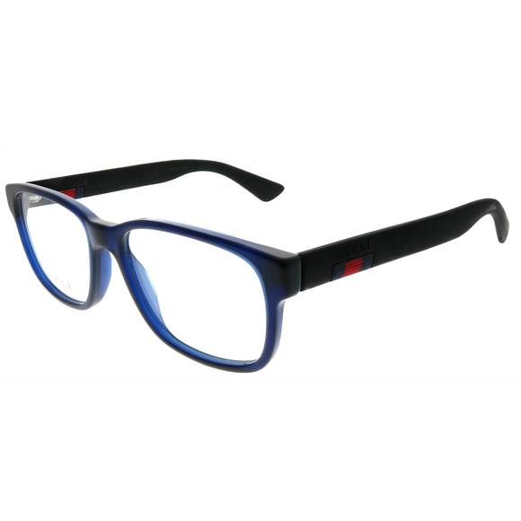 NEW GUCCI square acetate eyeglasses in blue - Picture 1 of 3
